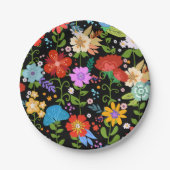 Mexicaanse volks kunst bruiloft papieren bordje (Voorkant)