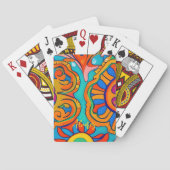 Mexicaanse volks-kunst geïnspireerde aangepaste te pokerkaarten (Achterkant)