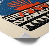 Mexicaanse volks kunst uil print boho stam thuis 1 (Hoek)