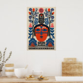 Mexicaanse volks kunst uil print boho stam thuis 1 (Keuken)