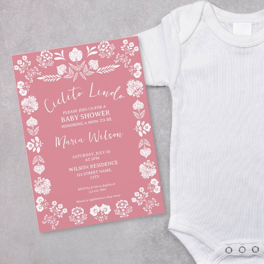 Mexicaanse volkskunst Cielito Lindo Dusty Pink Kaart