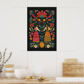 Mexicaanse volkskunst Giclée print Boom des Levens (Keuken)