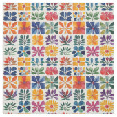 Mexicaanse volkskunst Patchwork Papel Picado Stof (Swatch)