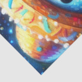 Mexicaanse volkskunst Snowmen Snowman Decoupage Tissuepapier (Detail)