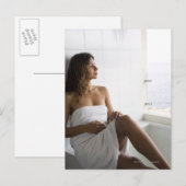 Mexicaanse vrouw in bed briefkaart (Voorkant / Achterkant)