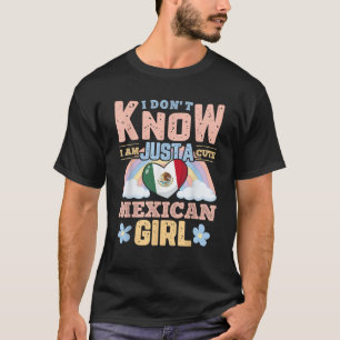Mexicaanse vrouwen en meisjes Mexicaanse vlag T-shirt