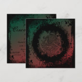 Mexicaanse wapen Grunge Cinco de Mayo Kaart (Voorkant / Achterkant)