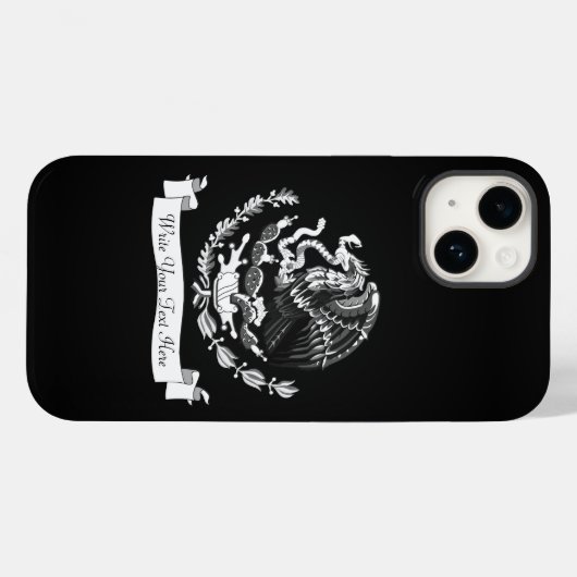 Mexicaanse wapenmantel Case-Mate iPhone case (Achterkant (horizontaal))