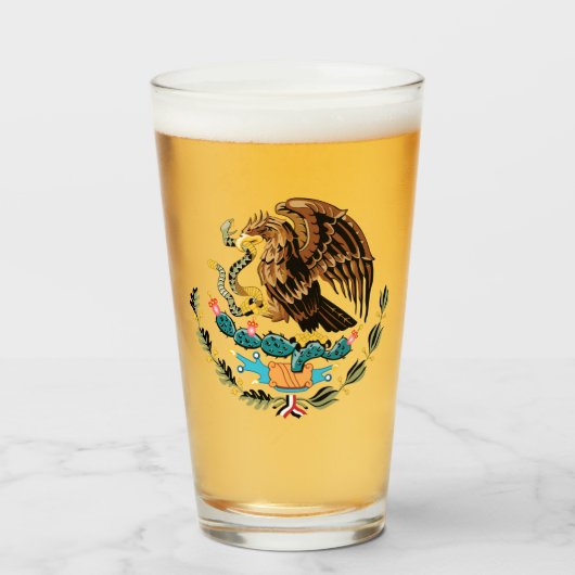Mexicaanse wapenmantel glas (Voorkant gevuld)