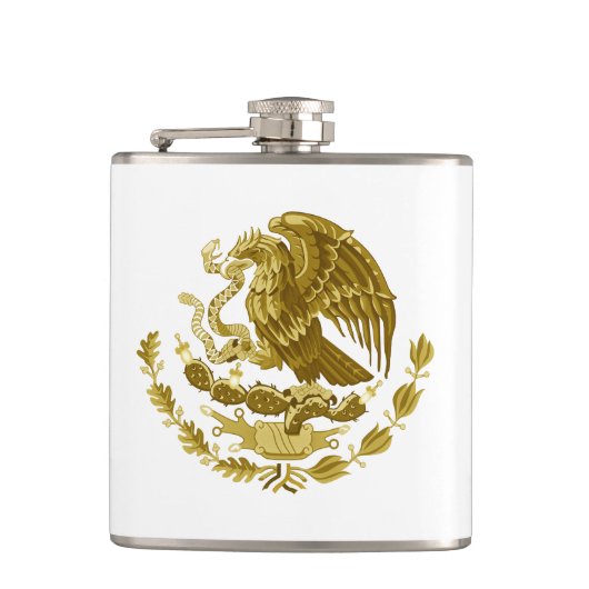 Mexicaanse wapenmantel heupfles (Voorkant)