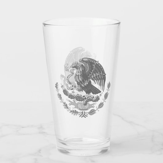 Mexicaanse wapenmantel - zilver glas (Achterkant)