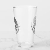 Mexicaanse wapenmantel - zilver glas (Links)