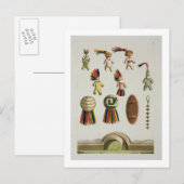 Mexicaanse wapens (kleurenlitho) briefkaart (Voorkant / Achterkant)