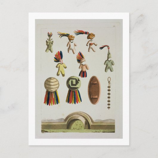Mexicaanse wapens (kleurenlitho) briefkaart (Voorkant)