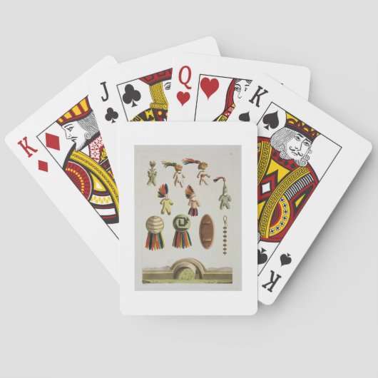 Mexicaanse wapens (kleurenlitho) speelkaarten (Achterkant)