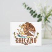 Mexicaanse wapenstilstand Chicano Briefkaart (Staand voorkant)