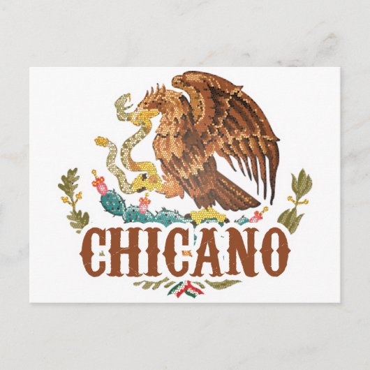 Mexicaanse wapenstilstand Chicano Briefkaart (Voorkant)