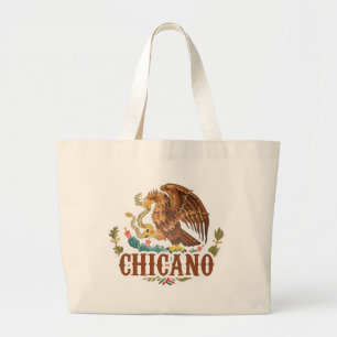 Mexicaanse wapenstilstand Chicano Grote Tote Bag