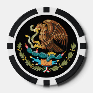 Mexicaanse wapenstilstand Eagle Snake en Cactus Pokerchips