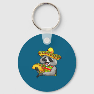 Mexicaanse wasbeer cinco de mayo grappig schattig sleutelhanger