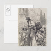 Mexicaanse waterdrager briefkaart (Voorkant / Achterkant)