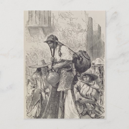 Mexicaanse waterdrager briefkaart (Voorkant)