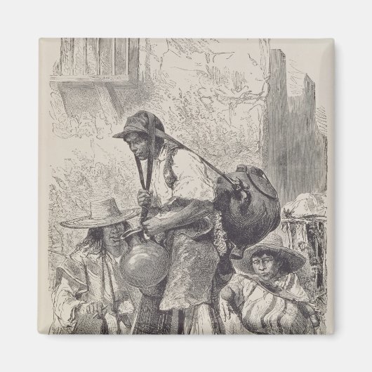 Mexicaanse waterdrager magneet (Voorkant)