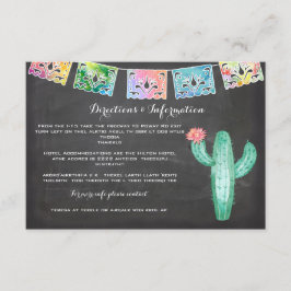 Mexicaanse Waterverf Cactus-kaart Informatiekaartje