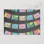 Mexicaanse Waterverf Cactus-kaart Informatiekaartje (Achterkant)