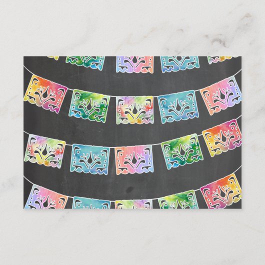 Mexicaanse Waterverf Cactus-kaart Informatiekaartje (Achterkant)