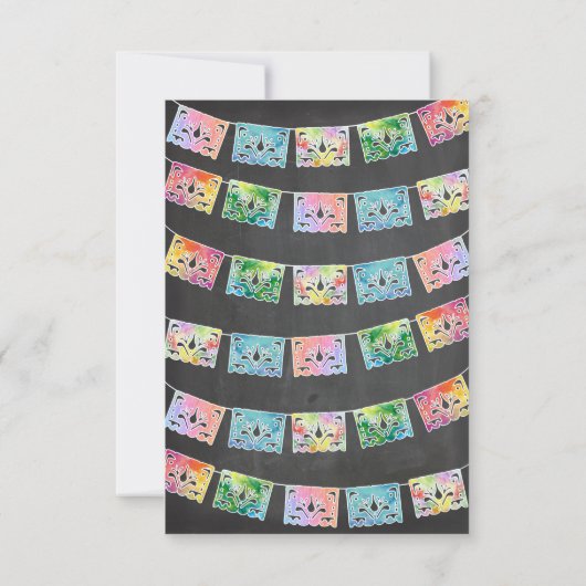 Mexicaanse Waterverf Cactus RSVP (Achterkant)