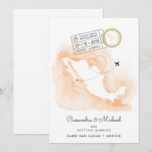 Mexicaanse Waterverf Map | Cabo | Bestemmingswedde (Voorkant / Achterkant)