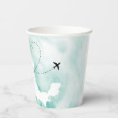 Mexicaanse Waterverf Map | Cabo | Bestemmingswedde Papieren Bekers (Achterkant)