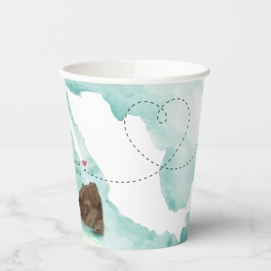 Mexicaanse Waterverf Map | Cabo | Bestemmingswedde Papieren Bekers (Links)