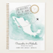 Mexicaanse Waterverf Map | Cabo | Bestemmingswedde Planner (Voorkant)
