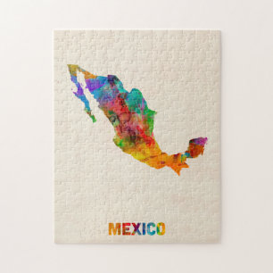 Mexicaanse Waterverf Map Legpuzzel