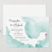 Mexicaanse Waterverf Map | Playa del Carmen Kaart (Voorkant / Achterkant)