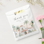 Mexicaanse Waterverf Palm Tree Bedankt Bedankzakje (Gezegeld)