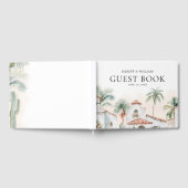 Mexicaanse Waterverf Palm Tree Destination Wedding Gastenboek (Volledig)