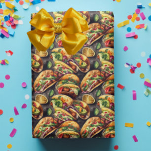 Mexicaanse Waterverf Taco Cadeaupapier