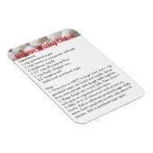 Mexicaanse Weddenschap Koekjes Recipe Magnet Fridg Magneet (Rechterzijde)