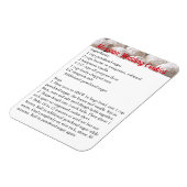 Mexicaanse Weddenschap Koekjes Recipe Magnet Fridg Magneet (Linkerzijde)