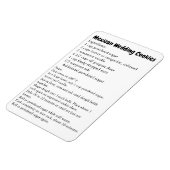 Mexicaanse Weddenschappen Recipe Bedankt cadeau Magneet (Linkerzijde)