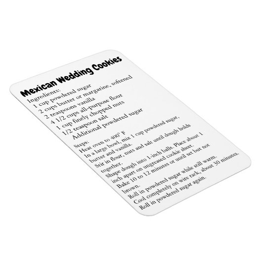 Mexicaanse Weddenschappen Recipe Bedankt cadeau Magneet (Rechterzijde)