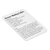 Mexicaanse Weddenschappen Recipe Bedankt cadeau Magneet (Rechterzijde)