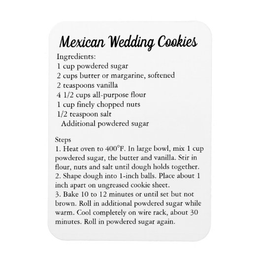 Mexicaanse Weddenschappen Recipe Bedankt cadeau Magneet (Verticaal)