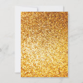 Mexicaanse Wedding Rug en Faux Gold-uitnodiging Kaart (Achterkant)