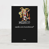 Mexicaanse wenskaart kaart (Achterkant)
