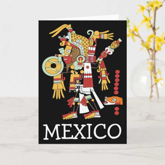 Mexicaanse wenskaart kaart (Gele Bloem)