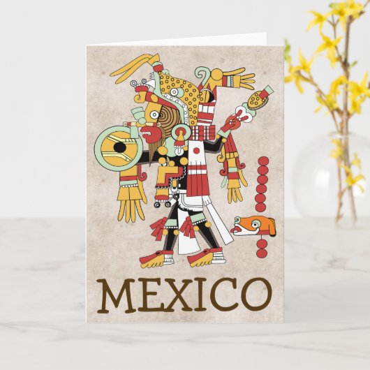 Mexicaanse wenskaart kaart (Gele Bloem)